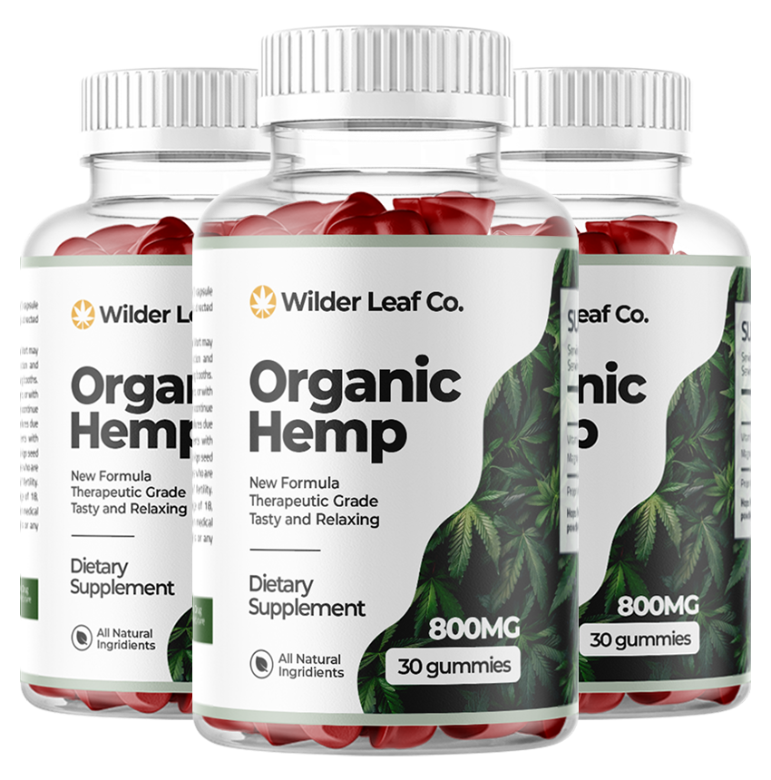 Wilder Leaf Organic Hemp Gummies Bottle